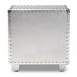 Baxton Studio Davet Silver Metal 2-Drawer End Table