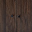 Baxton Studio Rossin Walnut Brown Finished 2-Door Wood Shoe Cabinet