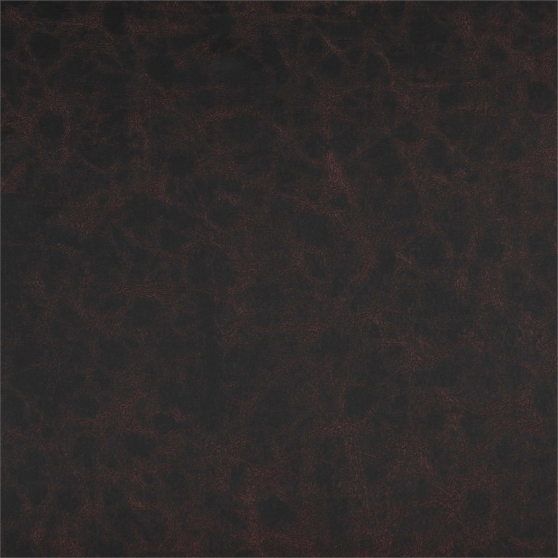 Baxton Studio Charlier Faux Leather and Wood Ottoman with Storage in Dark Brown