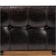Baxton Studio Marelli Faux Leather and Wood Storage Ottoman in Brown Set of 2