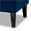 Baxton Studio Perret Tufted Velvet and Wood Bench in Royal Blue