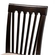 Baxton Studio Minette 5-Piece Wood Dining Set in Sand and Espresso Brown