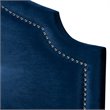Baxton Studio Cora Tufted Velvet and Wood Queen Headboard in Royal Blue