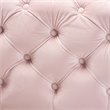 Baxton Studio Avara Modern Tufted Velvet Ottoman in Pink and Gold