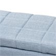 Baxton Studio Fera Tufted Fabric Ottoman with Storage in Light Blue