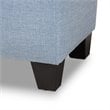 Baxton Studio Fera Tufted Fabric Ottoman with Storage in Light Blue