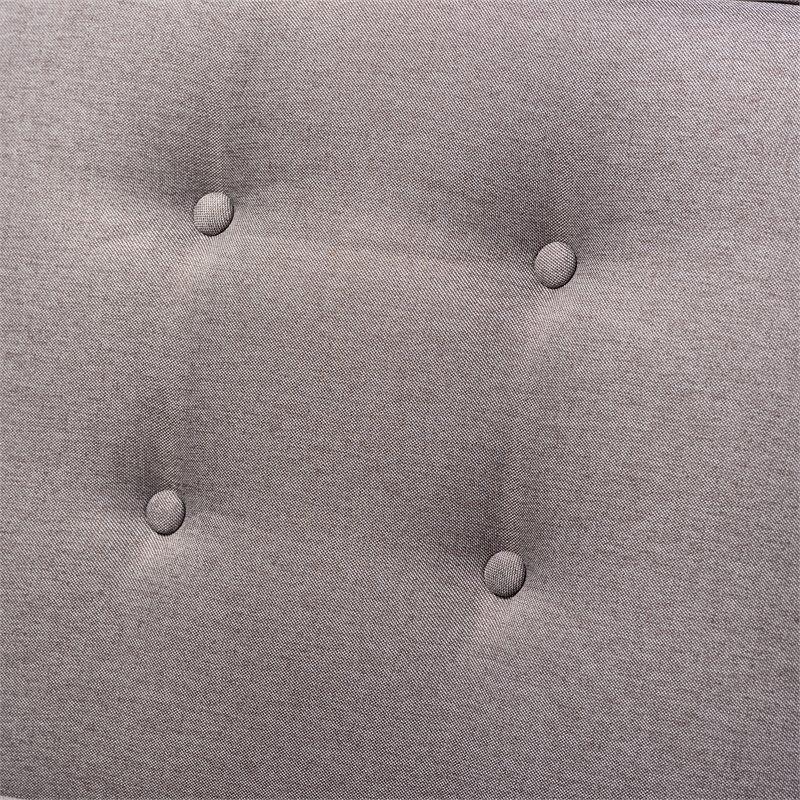 Baxton Studio Arvid Modern Fabric Upholstered and Wood Accent Chair in Gray