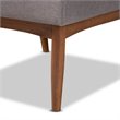 Baxton Studio Arvid Modern Fabric Upholstered and Wood Accent Chair in Gray