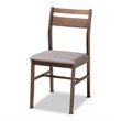 Baxton Studio Lovy 5-Piece Wood Dining Set in Gray and Dark Walnut Brown