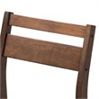 Baxton Studio Lovy 5-Piece Wood Dining Set in Gray and Dark Walnut Brown