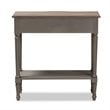 Baxton Studio Noelle Contemporary Wood 3-Drawer Console Table in Gray