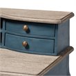 Baxton Studio Celestine Blue Spruce Finished Wood Accent Writing Desk