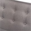 Baxton Studio Arvid Modern Tufted Fabric 3 Piece Wood Dining Nook Set in Gray
