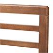 Baxton Studio Calisto Mid-Century Wood King Platform Bed in Walnut Brown