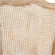 Baxton Studio Vallea Velvet Fabric and Oak Wood Accent Chair in Light Beige