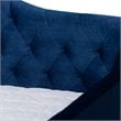 Baxton Studio Perry Contemporary Velvet Upholstered Full Daybed in Royal Blue