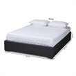 Baxton Studio Leni 4-Drawer Storage King Bed in Dark Gray