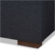 Baxton Studio Leni 4-Drawer Storage King Bed in Dark Gray