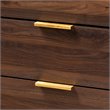 Baxton Studio Lena Walnut Brown Finished 5-Drawer Wood Chest
