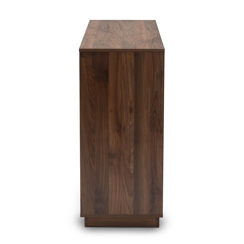 Baxton Studio Mette 6-Drawer Wood Dresser in White and Walnut