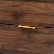 Baxton Studio Lena Mid-Century 6-Drawer Wood Dresser in Walnut and Brown