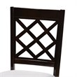 Baxton Studio Verner 5-Piece Wood Upholstered Dining Set in Gray and Espresso