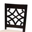 Baxton Studio Mael 5-Piece Wood Upholstered Dining Set in Sand and Espresso
