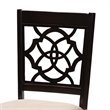 Baxton Studio Renaud 5-Piece Wood Upholstered Dining Set in Sand and Espresso