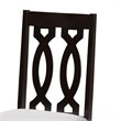 Baxton Studio Cherese 5-Piece Wood Upholstered Dining Set in Gray and Espresso