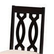 Baxton Studio Cherese 5-Piece Wood Upholstered Dining Set in Sand and Espresso