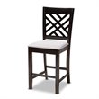Baxton Studio Contemporary Caron 5-Piece Wood Pub Set in Gray and Espresso