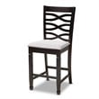 Baxton Studio Contemporary Lanier 5-Piece Wood Pub Set in Gray and Espresso