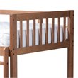Baxton Studio Jude  and  Walnut Brown Finished Wood Twin Size Bunk Bed
