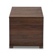 Baxton Studio Jasper Walnut Brown Finished 2-Door Wood Cat House