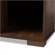 Baxton Studio Jasper Walnut Brown Finished 2-Door Wood Cat House