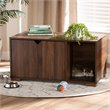 Baxton Studio Jasper Walnut Brown Finished 2-Door Wood Cat House