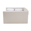 Baxton Studio Delora Queen Size Beige Upholstered Daybed