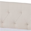 Baxton Studio Delora Queen Size Beige Upholstered Daybed