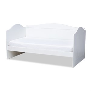 baxton studio neves white wood twin size daybed
