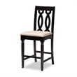 Baxton Studio Darcie Sand Upholstered Espresso Wood 5-piece Pub Set