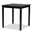 Baxton Studio Darcie Sand Upholstered Espresso Wood 5-piece Pub Set