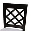 Baxton Studio Alora Grey Upholstered Espresso Wood 5-Piece Pub Set