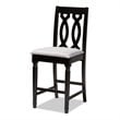 Baxton Studio Darcie Grey Upholstered Espresso Wood 5-piece Pub Set