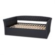 Baxton Studio Delora Queen Size Dark Grey Upholstered Daybed