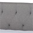 Baxton Studio Delora Queen Size Light Grey Upholstered Daybed with Trundle