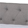 Baxton Studio Haylie Queen Size Light Grey Upholstered Daybed with Trundle