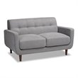 Baxton Studio Allister Light Grey Upholstered Living Room Set