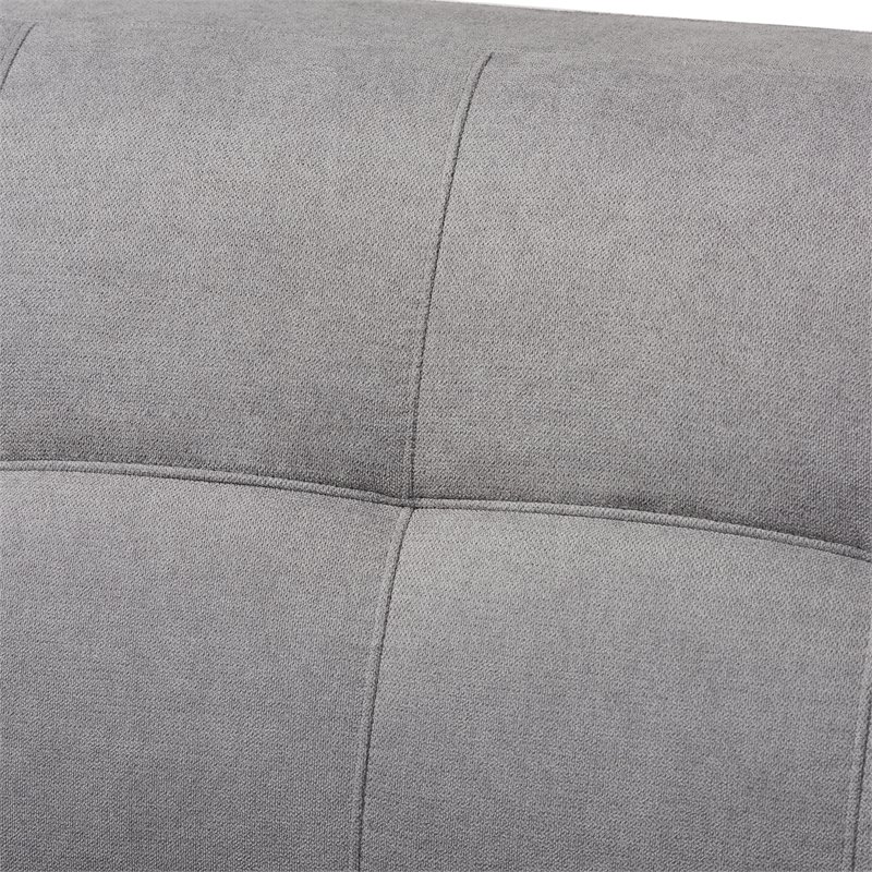 Baxton Studio Allister Light Grey Upholstered Living Room Set