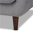 Baxton Studio Allister Light Grey Upholstered Living Room Set