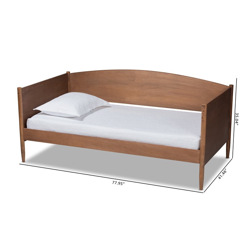 Baxton Studio Veles Ash Brown Finished Wood Daybed